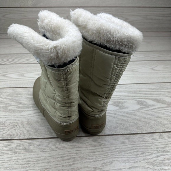 SOREL Quebec Boots Dove Grey ZIpper Closure CANADA by Kaufman Footwear(Read) - Picture 4 of 11